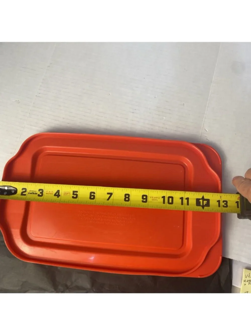 Pyrex Replacement Lid 232-PC 2 Qt RED Plastic Rectangle Cover USA, Clean
